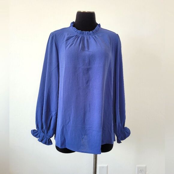 SweetSalt Blouse Top Shirt Periwinkle Blue Twee Office Lolita Academia Medium - Picture 1 of 10